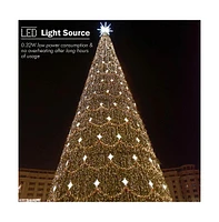 Yescom 2 Packs 66Ft Led Warm White Starry Fair String Lights 8 Modes Remote Christmas for Party Wedding Bedroom