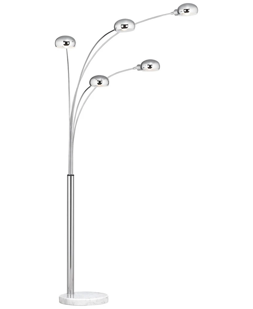 Possini Euro Design Infini Modern Mid Century Arched Floor Lamp Standing 5