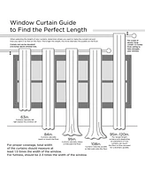 Madison Park Amherst Polyoni Pintuck Curtain Panel, 50"W x 84"L