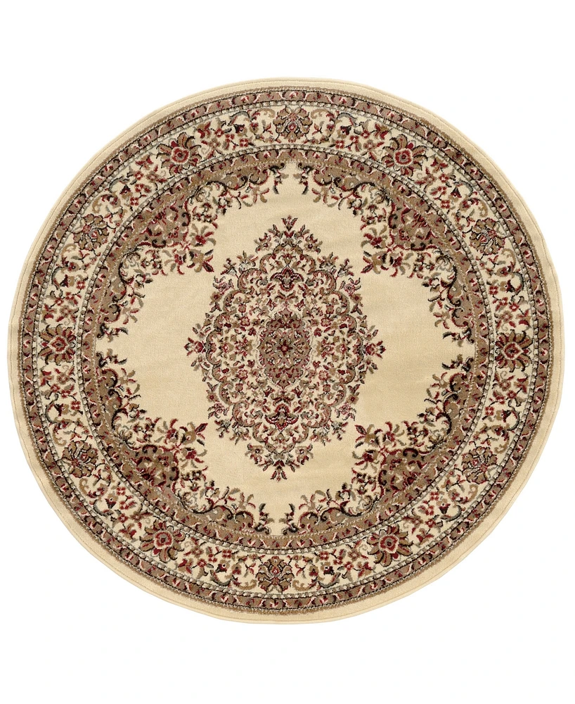 Closeout! Km Home Pesaro 5'3"x5'3" Round Area Rug