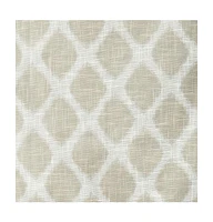 Blakesly Ikat blackout curtains for bedroom, Silver grommet top fit up to 1.25 inches rod Single Curtain Panel for Living Room, Width 50 length 95 inc