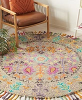 Safavieh Blossom I BLM453 4'x4' Round Area Rug