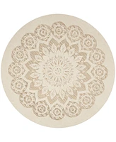 Safavieh Blossom I BLM108 6'x6' Round Area Rug