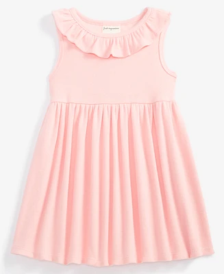 First Impressions Baby Girl Cotton-Blend Ruffled Knit Dress, Created for Macy's