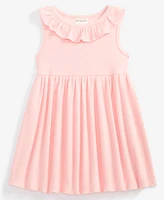 First Impressions Baby Girl Cotton-Blend Ruffled Knit Dress, Created for Macy's