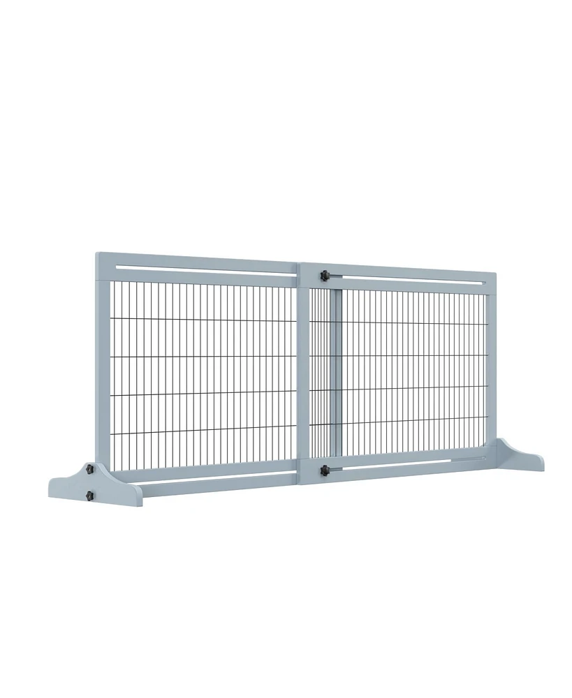 PawHut 72" Slide-Adjust Freesding Pet Gate for Small Dogs Indoor