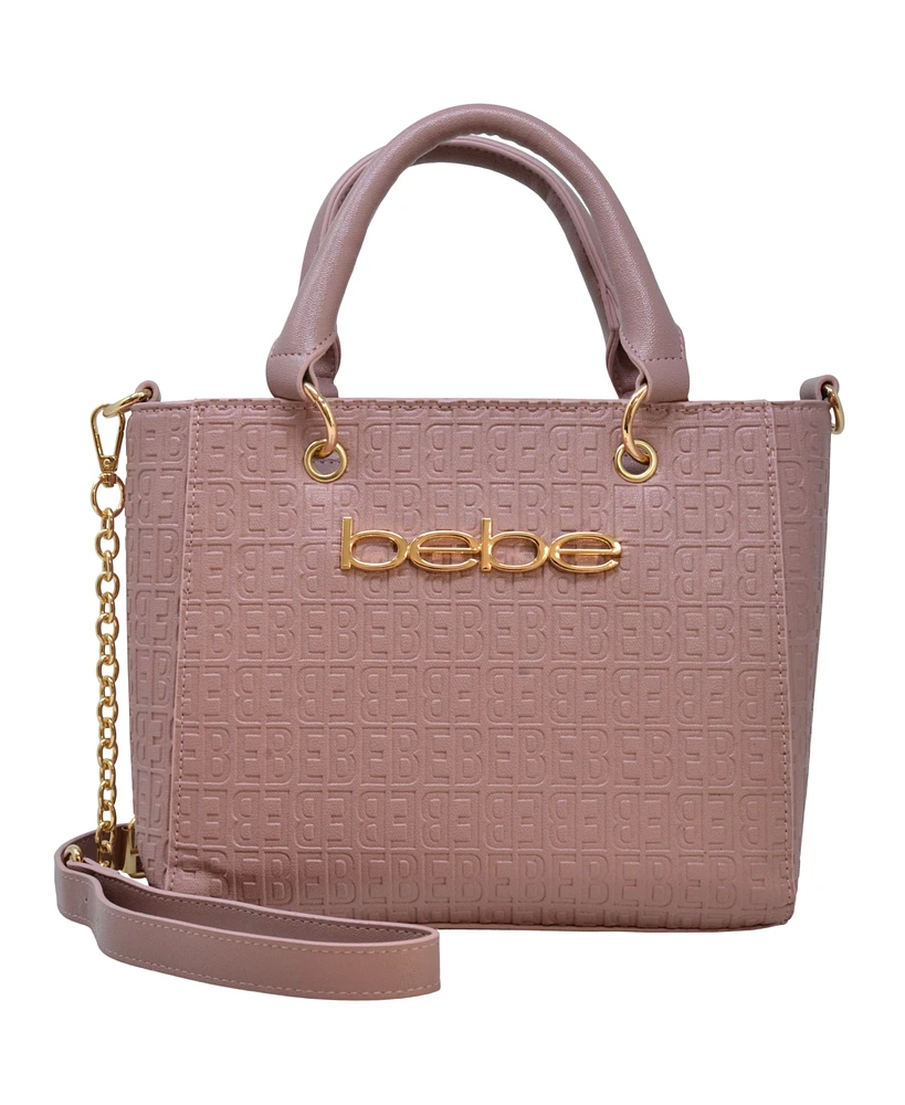 Bebe Celia Embossed Top Handle Crossbody Bag