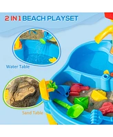 Simplie Fun Shady, Shareable Water Table 25 Toys for Indoor/Outdoor Fun