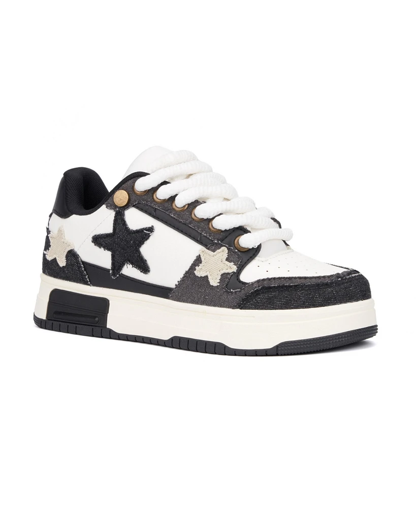 Olivia Miller Women's Stars Low Top Sneakers