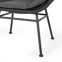 Streamdale Furniture Modern Rattan Chair With Water-Resistant Cushions