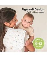 KeaBabies Kids 5pk Urban Burp Cloths, Burping Cloth for Babies, Rags