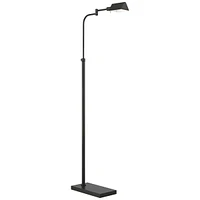 Design Keegan Traditional Farmhouse Pharmacy Floor Lamp Standing 54" Tall Dark Bronze Brown Adjustable Swing Arm Metal Tent Shade Decor for Livin