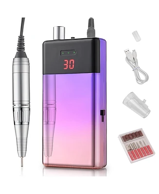 Byootique Portable Rechargeable Electric Nail Drill Machine Kit for Acrylic Nail