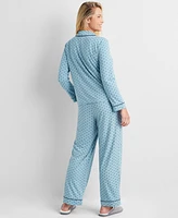 State of Day Women's Packaged Notched-Collar Pajama Set Xs-3X, Created for Macy's