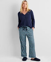 State of Day Women's Plaid Flannel Pajama Pants Xs-3X, Created for Macy's