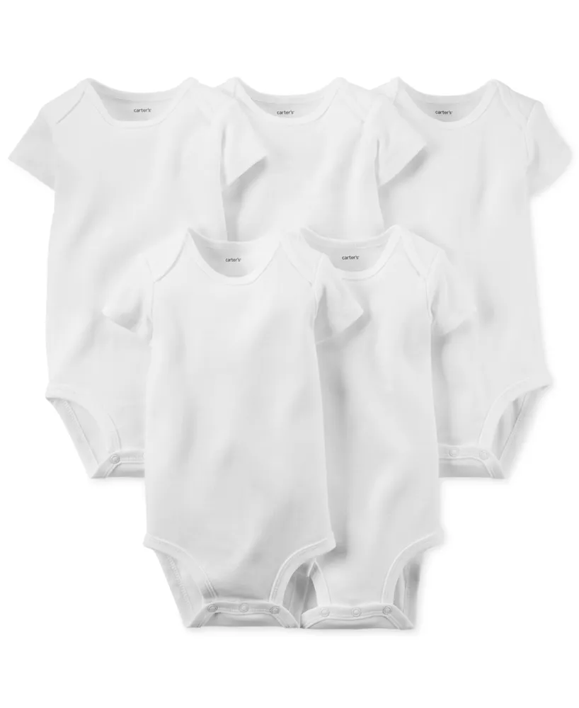 Carter's Infant Girls 5-Pack Short-Sleeve Bodysuits - 1Q124910-NB