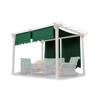 Yescom 2pcs 15.5x4' Pergola Canopy Replacement Cover Market Gazebo Yard Outdoor w/ Valance