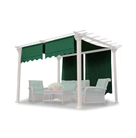 Yescom 2pcs 15.5x4' Pergola Canopy Replacement Cover Market Gazebo Yard Outdoor w/ Valance