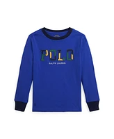 Polo Ralph Lauren Toddler and Little Boys Corduroy-Logo Cotton Long-Sleeve Tee