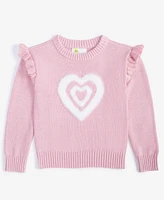 Epic Threads Toddler Girls Heart Crewneck Sweater, Created for Macy's