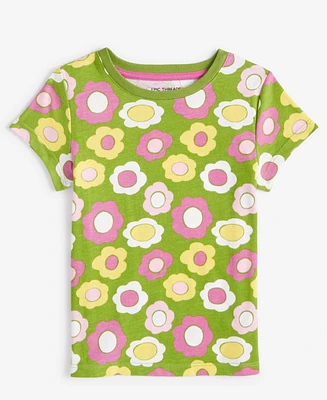 Epic Threads Toddler Girls Wonky Floral-Print T-Shirt, Created for Macy's