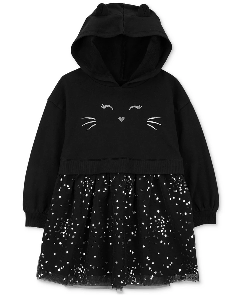 Carter's Toddler Girls Cat Hooded Tulle Dress