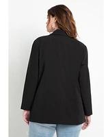 Eloquii Women's Long Relaxed Blazer