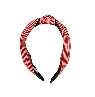 Headbands of Hope Women's Top Knot Headband - Red Stripe