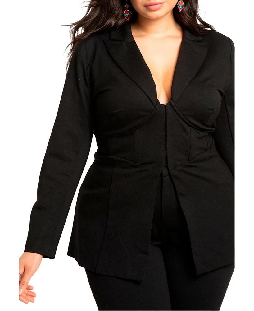 Eloquii Plus Corset Blazer