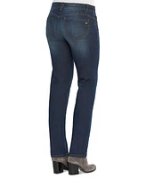 Democracy Petite "Ab"solution Straight-Leg Jeans
