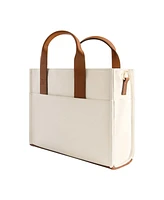 Tommy Bahama Solid Canvas Mediium Tote with Leather Trim