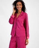 I.n.c. International Concepts Women's 2-Pc. Piped-Trim Satin Pajamas Set, Created for Macy's