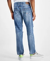 Guess Men's Mateo Straight-Leg Destroyed Jeans