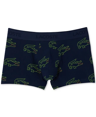 Lacoste Men's Allover Holiday Croc Print Trunks