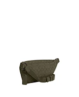 Coach League In Signature Canvas Jacquard Belt Bag