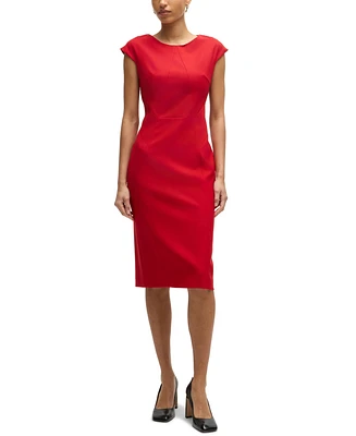 Boss by Hugo Boss Women's Cap-Sleeve Twill Dress