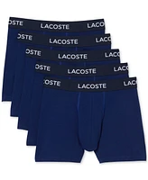 Lacoste Men's 5pk. Regular-Fit Stretch Logo Band Boxer Briefs