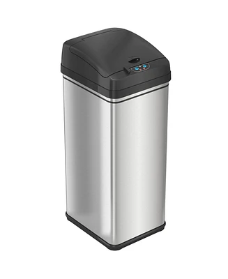 iTouchless Stainless Steel Sensor Trash Can with Pet-Proof Lid AbsorbX Odor Filter