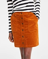 On 34th Women's Corduroy Button Mini Skirt, Created for Macy's