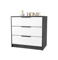 Fm Furniture Washington White 3 Drawer Dresser