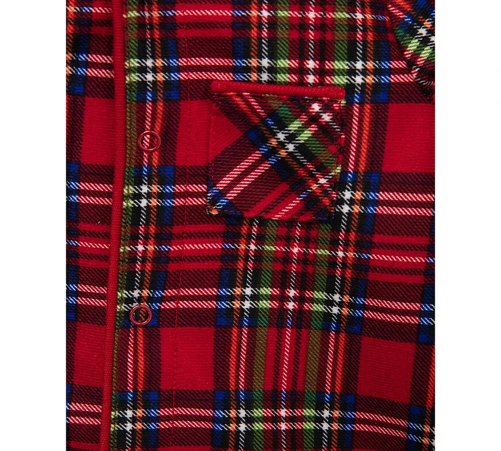 Little Me Baby Plaid Footed Coverall