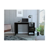 Fm Furniture Arlington Computer Desk with 2-Open Storage Shelves and Drawer with Handle