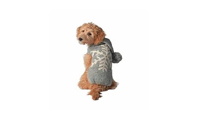 Chilly Dog Alpaca Grey Snowflake Dog Sweater