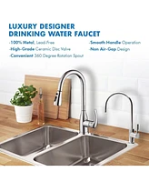 Apec Water Systems Apec Ceramic Disc Luxury Designer Reverse Osmosis Faucet - Chrome Bright, Lead-Free