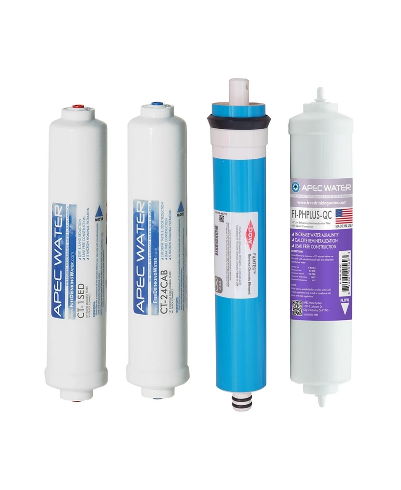 Apec Water Systems Apec Ro Replacement Filters Complete Filter Set for Ultimate Ro-ctop-ph and Ro-ctop