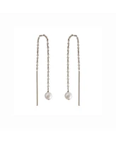 Astor & Orion Paloma Pearl Threaders Silver