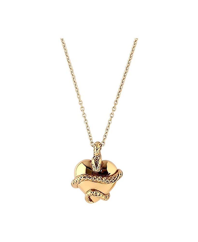 Astor & Orion Wise Heart Charm Necklace Gold