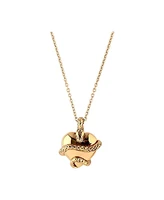 Astor & Orion Wise Heart Charm Necklace Gold