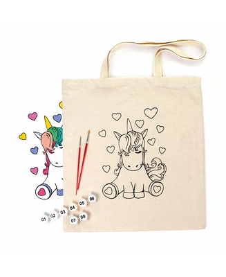 Rosa ROSATalent: Eco-Friendly Cotton Ecobag Coloring Kit – Unicorn (220 Gsm, 38x42 cm) - Assorted Pre