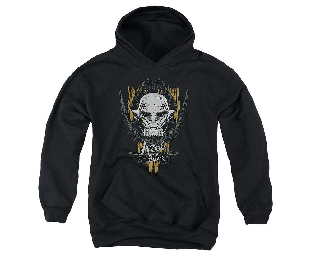 Hobbit Boys Youth Azog Pull Over Hoodie / Hooded Sweatshirt